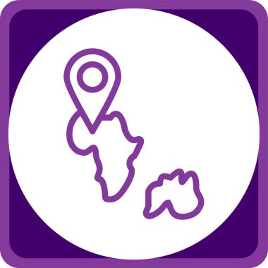 Harita iğnesi. Web simgesi