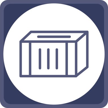 Kutu Simgesinin Vektör illüstrasyonu