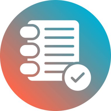 Belge. Web simgesi basit illüstrasyon