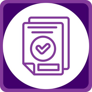 Belge simgesinin vektör illüstrasyonu