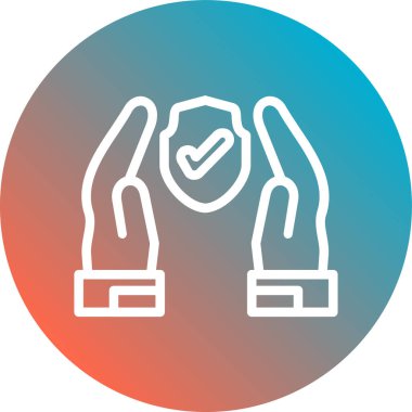 Bir kadın simgesinin vektör illüstrasyonu