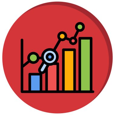 grafik simgesi. Web için grafik vektör simgelerinin basit illüstrasyonu