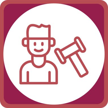 Şapkalı bir adamın vektör çizimi