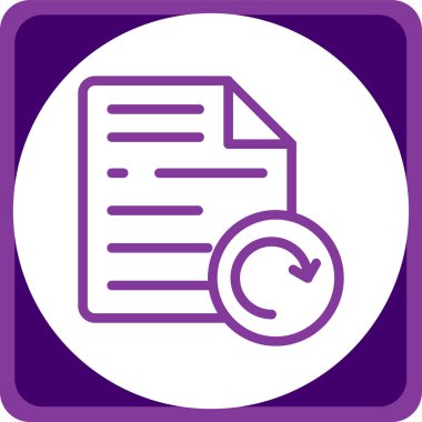 Belge simgesinin vektör illüstrasyonu