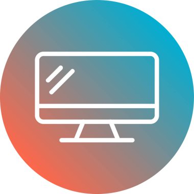 Bilgisayar. Web simgesi basit tasarım