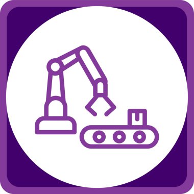 Robot simgesinin vektör illüstrasyonu