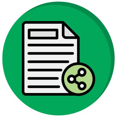 belge simgesi vektör illüstrasyonu