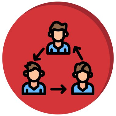 insanlar simge vektör illüstrasyonu