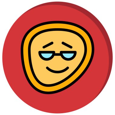 vektör emoji yüzü simgesi