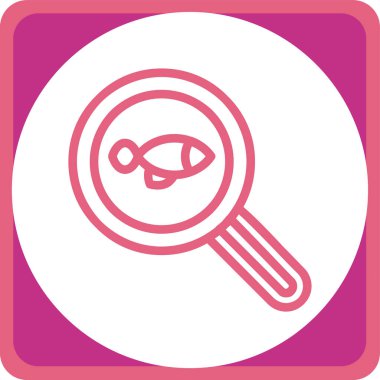 Büyütme cam simgesi vektör illüstrasyonu