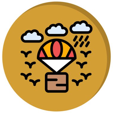 Bir ağaç simgesinin vektör illüstrasyonu