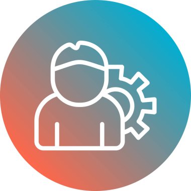 dişli simgesinin vektör illüstrasyonu