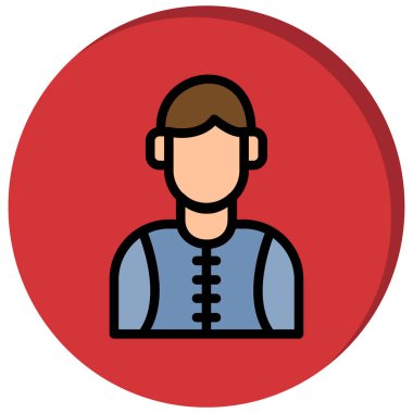 İnsan simgesinin vektör illüstrasyonu