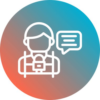 İnsan simgesinin vektör illüstrasyonu