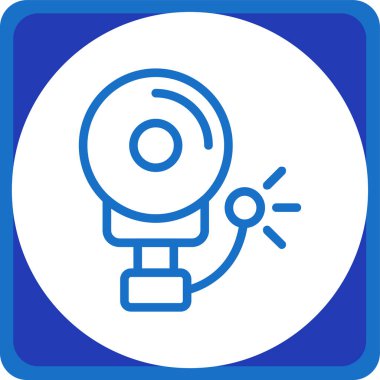 Alarm çalıyor. Web simgesi basit tasarım