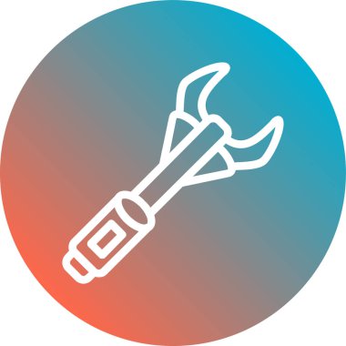 Bir tornavida simgesinin vektör çizimi