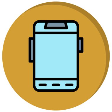 Akıllı telefon. Web simgesi basit illüstrasyon