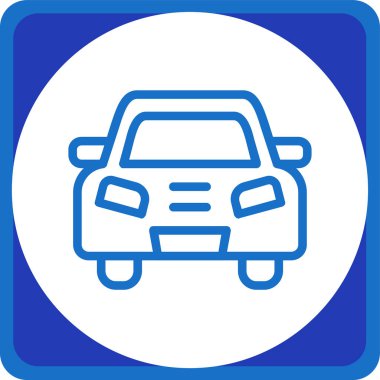 araba simgesi vektör illüstrasyonu