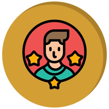 tasarım biçiminde avatar man simgesi