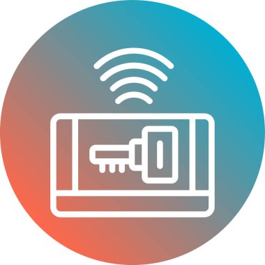 Internet güvenlik simge vektör çizim