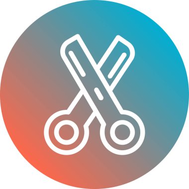 Modern makas simgesinin vektör çizimi