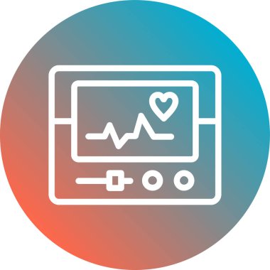 tıbbi rapor simgesi vektör illüstrasyonu