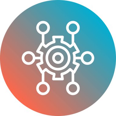 Modern simgenin vektör illüstrasyonu