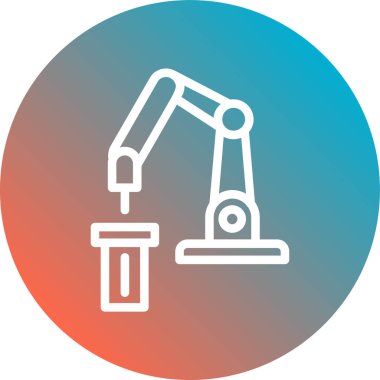 Vinç simgesinin vektör illüstrasyonu