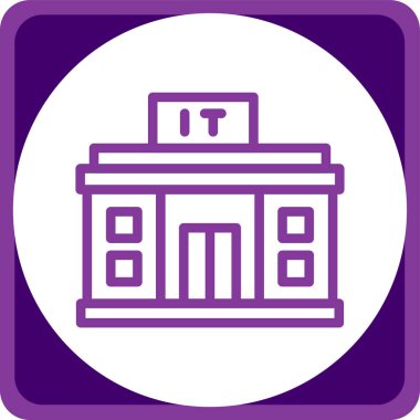 Modern yapı simgesinin vektör illüstrasyonu