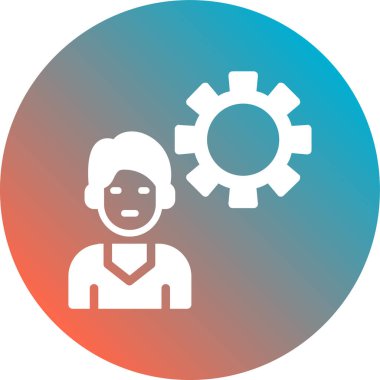 Çarkı olan bir adamın vektör çizimi