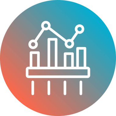 İş ve finans simgesinin vektör illüstrasyonu