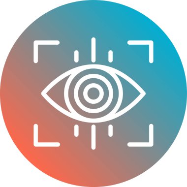 Göz simgesi vektör illüstrasyonu