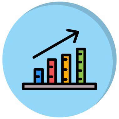 iş grafiği vektör simgesi