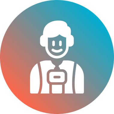 İnsan simgesinin vektör illüstrasyonu