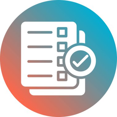 belge simgesi vektör illüstrasyonu