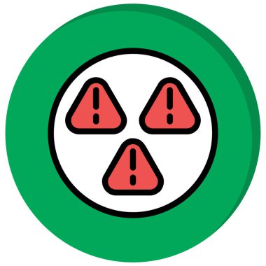 Kolayca değiştirilebilen ya da düzenlenebilen uyarı vektörü simgesi