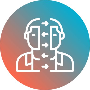 Maskeli bir kadının vektör çizimi