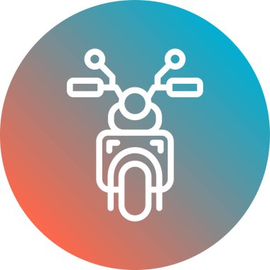 motosiklet simgesi vektör illüstrasyonu