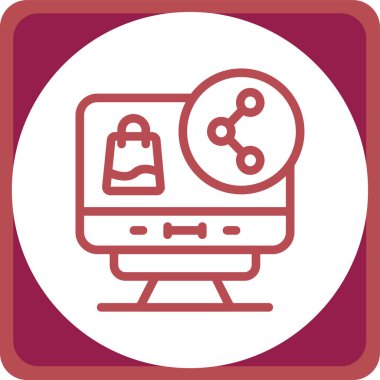 Web simgesi vektör illüstrasyonu