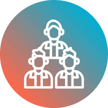 İnsan simgesinin vektör illüstrasyonu