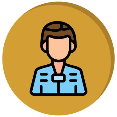 avatar. Web simgesi basit illüstrasyon