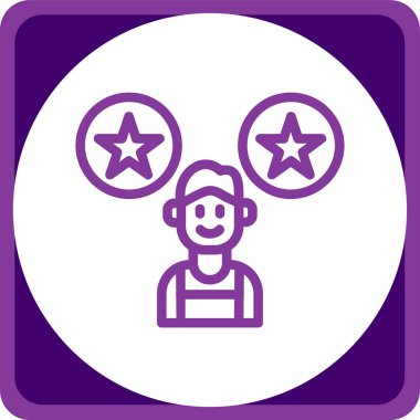 Yıldız simgesinin vektör illüstrasyonu