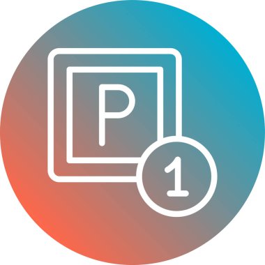 Park simgesi. Vektör çizim