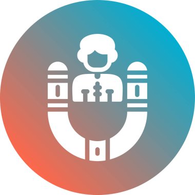 İnsan simgesinin vektör illüstrasyonu