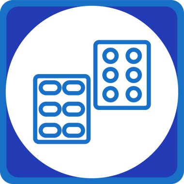 zar. Web simgesi basit tasarım