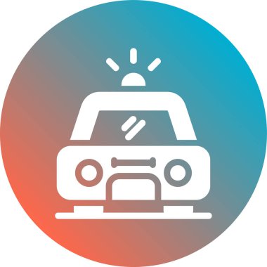 - Araba. Web simgesi basit illüstrasyon