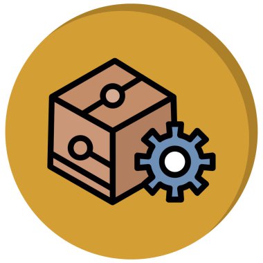 kutu simgesi vektör illüstrasyonu