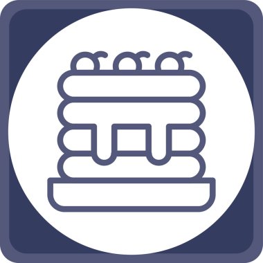 Kitaplar. Web simgesi basit illüstrasyon