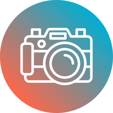 kamera simgesi vektör illüstrasyonu