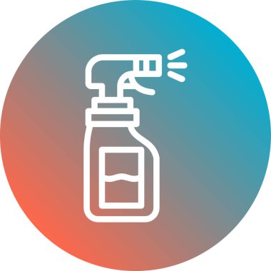 Sprey kutu çizgi simgesinin vektör illüstrasyonu